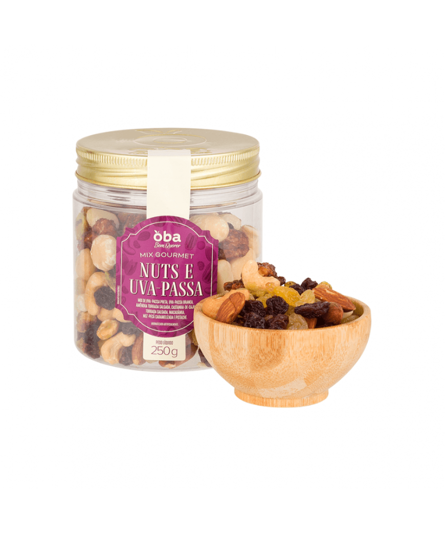 Mix Nuts Uva Passa Gourmet Bem Querer 250g Mix Nuts Uva Passa Gourmet Bem Querer 250g